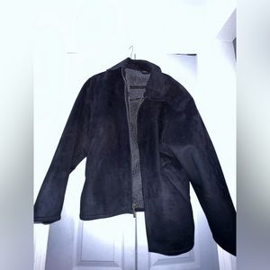 Men’s Black Weatherproof faux suede jacket in size Medium